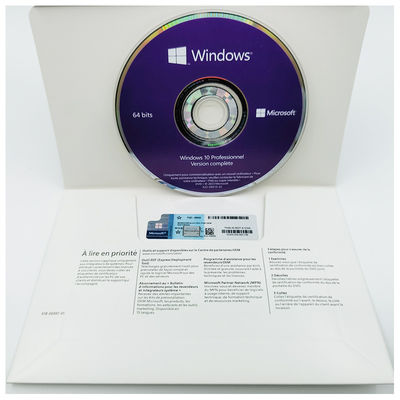 Windows 10 Pro OEM 64Bits System Builder DVD - Activation en ligne en plusieurs langues (anglais/français/de/es/it)