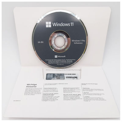 Windows 11 Pro OEM DVD d'origine édition allemande Licence de concepteur de système 64 bits pour les entreprises