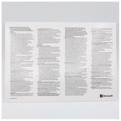 Windows 11 Pro OEM DVD (allemand) Autentique Licence de fabricant de système 64 bits de Microsoft