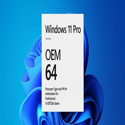 Windows 11 Pro OEM X86 64 Type de processeur et architecture 64 bits pour professionnels, 16 Go d'espace disque