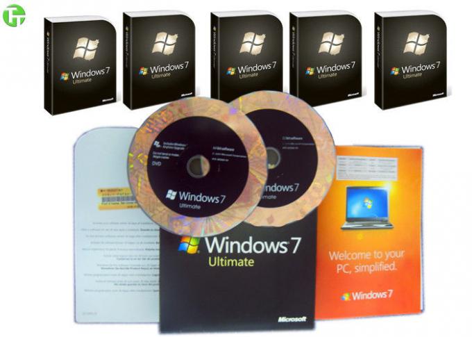 Version de logiciels de Microsoft Windows 7 la pleine avec la clé d'activation, gagnent la boîte 7 au détail finale