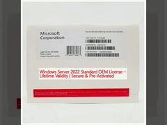 Windows Server 2022 Licence OEM standard Vérification à vie Sécurisé et pré-activé