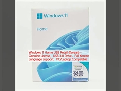 Windows 11 Home USB Retail (coréen) - Licence originale,lecteur USB 3.0,support complet de la langue coréenne,PC/ordinateur portable compatible