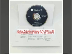 Activation à vie Windows 11 Pro OEM 64 bits Préactivé (Soutien au démarrage sécurisé et TPM 2.0)