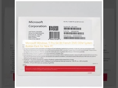 Microsoft Windows 11 Pro 64 bits DVD français OEM Pack de générateur de système pour le nouveau PC