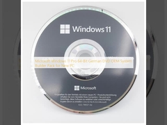 Microsoft Windows 11 Pro 64 bits allemand DVD OEM Système de génération de pack pour le nouveau PC