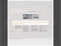 Microsoft Windows 11 Pro allemand OEM DVD Pack clé de licence originale 64 bits
