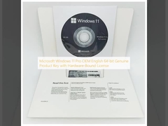 Microsoft Windows 11 Pro OEM anglais clé de produit originale 64 bits avec licence liée au matériel