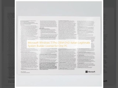 Microsoft Windows 11 Pro OEM DVD Italien Licence Système Constructeur Légitime pour un PC